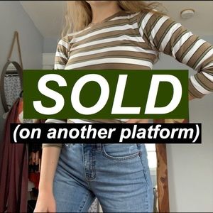 GAP striped long sleeve high-neck tee